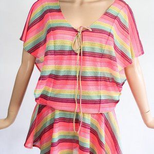 Victoria’s Secret | Colorful Striped Swim Cover-up